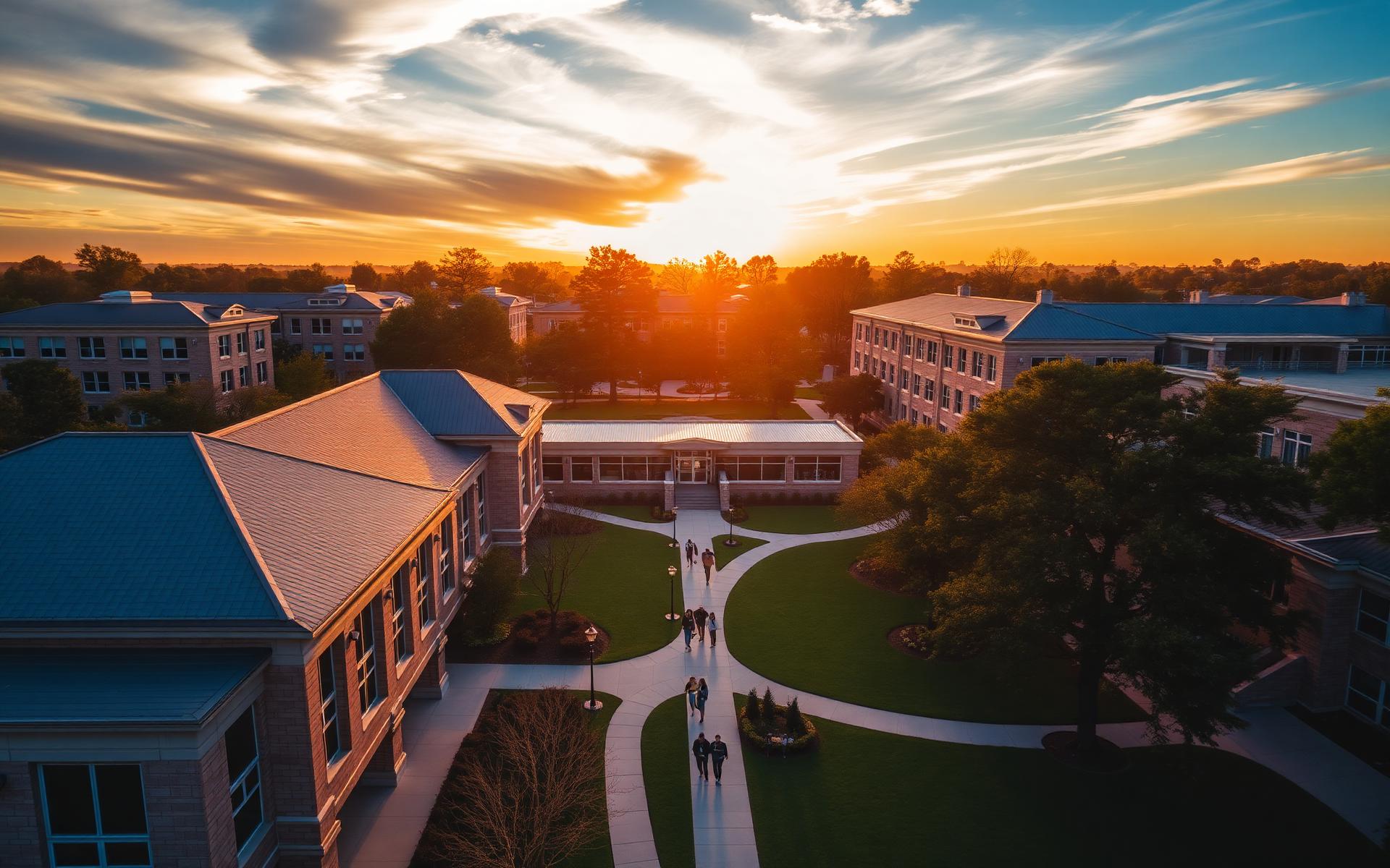 Nandish-Tech campus at golden hour